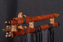 Redwood Burl Native American Flute, Minor, Mid F#-4, #U3Fa (1)